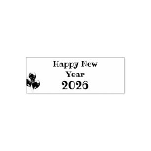 Modern Custom Text Happy New Years Self-inking Stamp