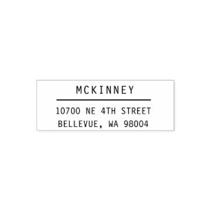 Modern Custom Text Housewarming Gift Family Stamp