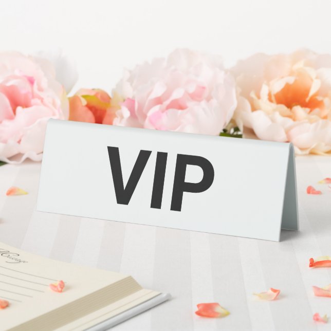 Modern Custom VIP Dinner Table Tent Style Sign (In SItu (Wedding))