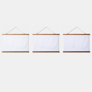 Modern Custom white simple Design Add Photo /Text Hanging Tapestry