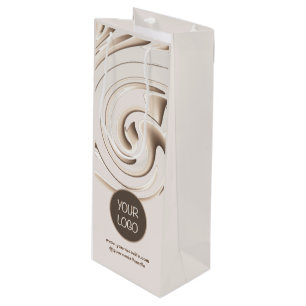 Modern Custom Wine Gift Bags With Company Logo