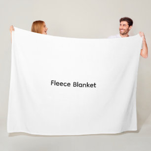 Modern Custom with Your Photo or Text Fleece Blanket