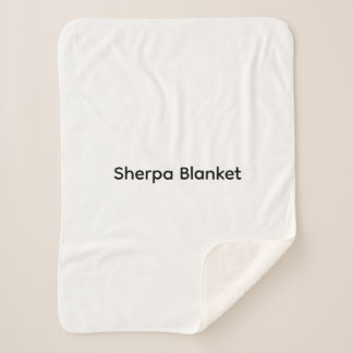 Modern Custom with Your Photo or Text Sherpa Blanket
