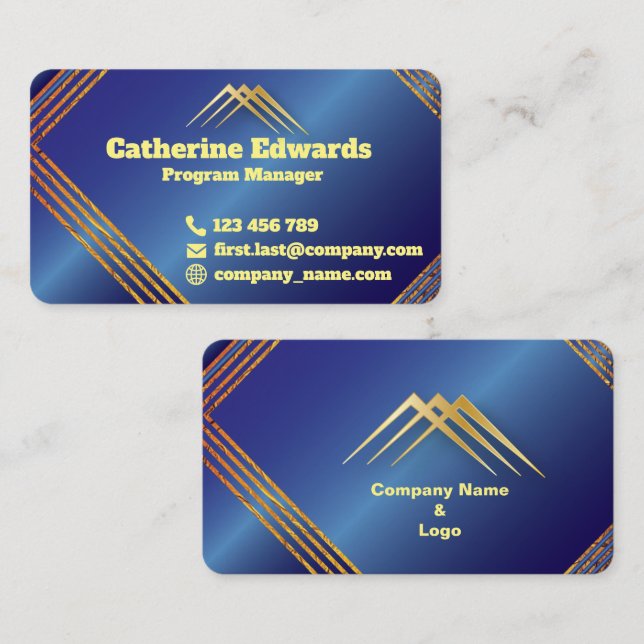Modern Customisable Business Card (Front/Back)