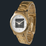 Modern Customisable Business Company Logo  Watch<br><div class="desc">Modern Customisable Business Company Corporate Logo gifts. Add your logo or image to this modern, elegant minimalist white design. You can simply add your company logo, image, or personal photo. Editable logo or photo business or individual personal gift for a friend, co-worker, or anyone else. Customisable company business employee staff...</div>