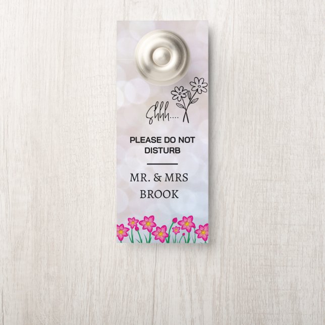 Modern Customize Do Not Disturb Door Hanger (On Knob)