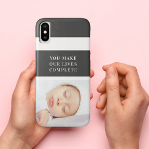 Modern Cute Baby Photo   Beauty Quote Case-Mate iPhone Case