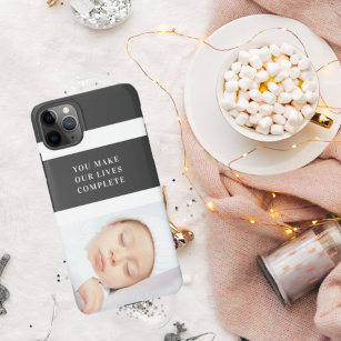 Modern Cute Baby Photo   Beauty Quote iPhone 11Pro Max Case