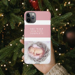Modern Cute Baby Photo | Pink & White | Quote  iPhone 11Pro Max Case<br><div class="desc">Introducing our delightful Modern Cute Baby Photo Pink & White Quote on a charming pink background! This adorable product is perfect for celebrating the joy and love your little one brings into your life. Whether you're looking for a heartwarming keepsake or a thoughtful gift, this design is just what you...</div>