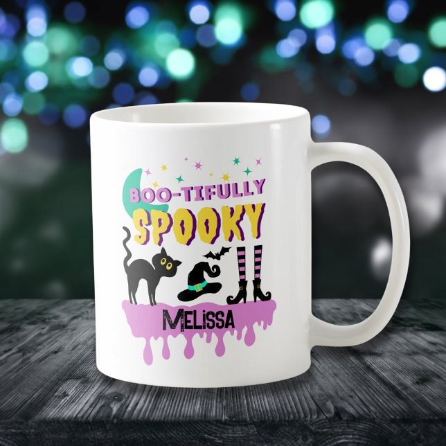 Modern Cute Boo-tifully Spooky  Coffee Mug (Creator Uploaded)