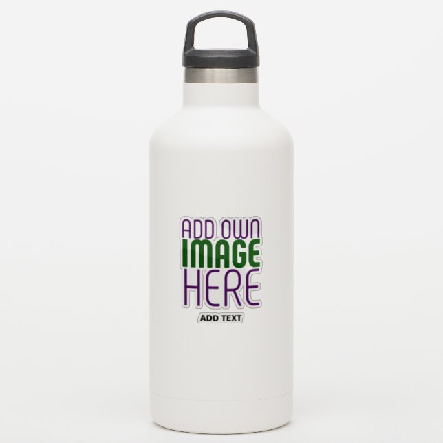 MODERN CUTE CLEAR IMAGE TEXT TEMPLATE WATERBOTTLE (Waterbottle)