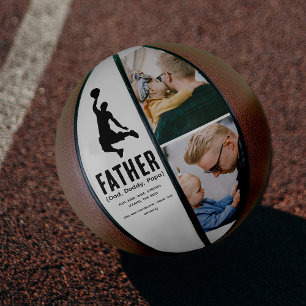 Modern Cute FATHER Definition 2 Photo Basketball