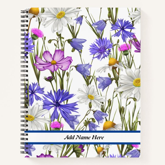  Modern Cute Floral Pattern  Notebook (Front)