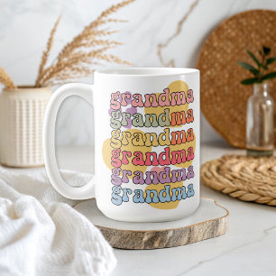 Modern Cute Grandma Love Gift  Coffee Mug