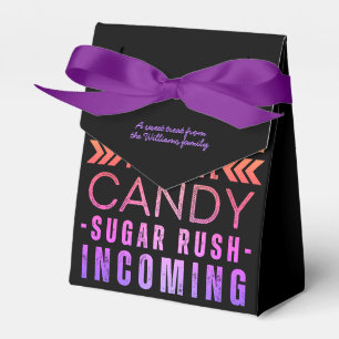 Modern Cute Halloween Candy Treat Personalised Favour Box