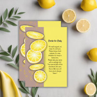 Modern Cute Lemon Slice Sprinkle Baby Shower