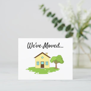 Modern Cute New Address Announcement Postcard
