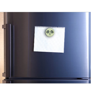 Modern Cute Panda Face Light Green Magnet