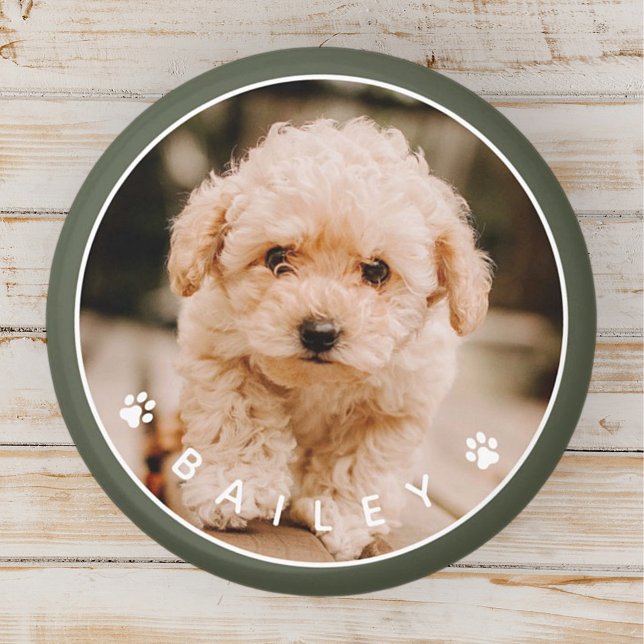 Modern Cute Paws Family Pet Photo Magnet (Creator Uploaded)