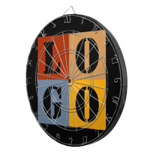 Modern Cute Personalised Gifts Black Simple Dartboard