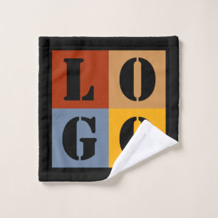 Modern Cute Personalised Gifts Black Simple Wash Cloth