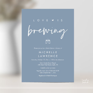 Modern Cute Romantic Beer Party Bridal Shower Invitation