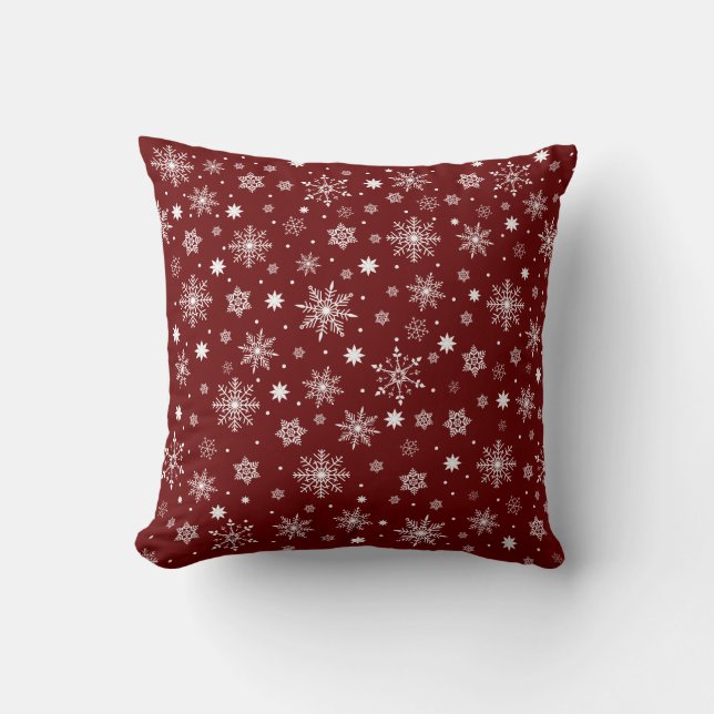 Modern Cute snowflakes pattern  Cushion (Front)
