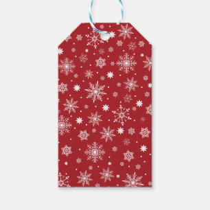 Modern Cute snowflakes pattern Gift Tags