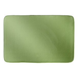 Modern cute Solid Green gradient Wave pattern Bath Mat