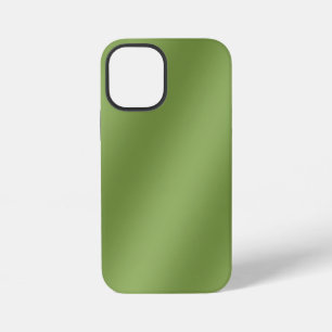 Modern cute Solid Green gradient Wave pattern iPhone 12 Mini Case