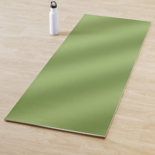 Modern cute Solid Green gradient Wave pattern Yoga Mat