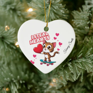 Modern Cute Valentine Ornaments for Girlfriend