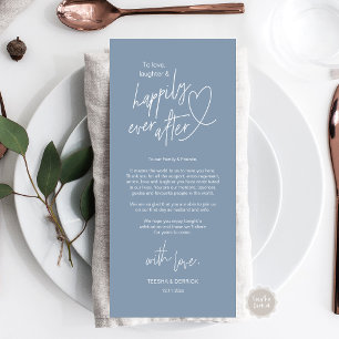 Modern cute, Wedding Place Setting Thank You Card