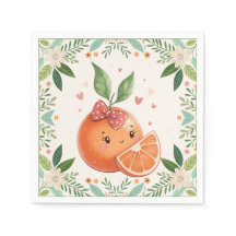 Modern Cutie Citrus Orange Baby Shower 