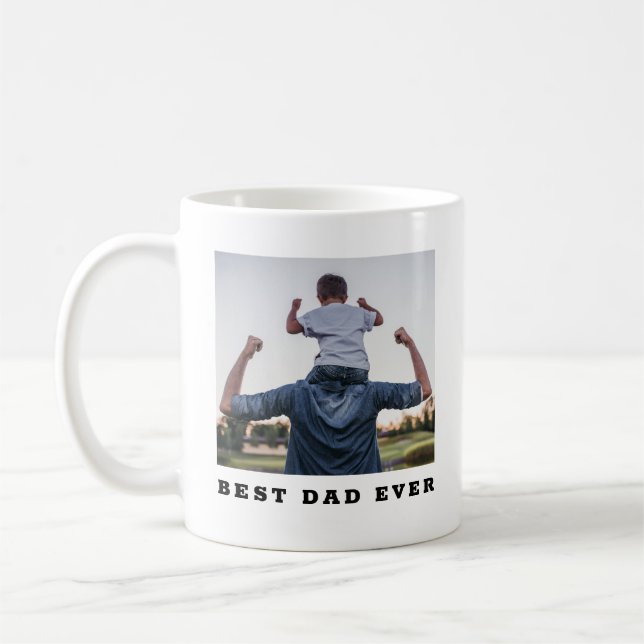 Modern Dad Coffee Mug | best dad ever (Left)