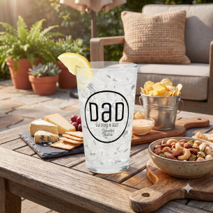 Modern Dad Established Simple Kids Names Glass