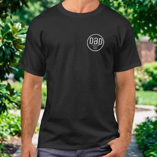 Modern Dad Established Simple Kids Names T-Shirt