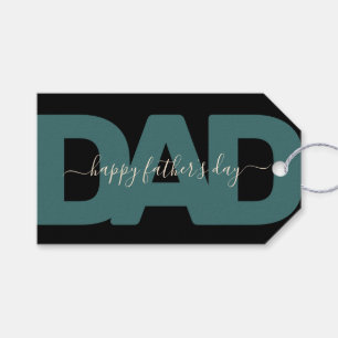Modern "Dad" Father's Day Gift Tags