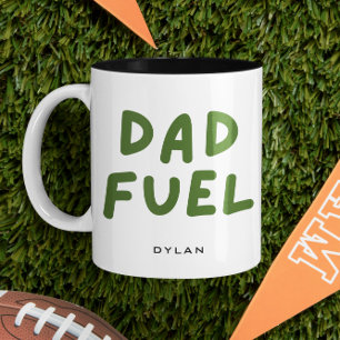Modern Dad Fuel Personalised Gift for Dad Two-Tone Coffee Mug