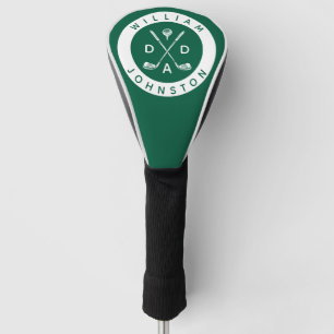 Modern Dad Personalised Name Golf Lover Clubs  Head Cover
