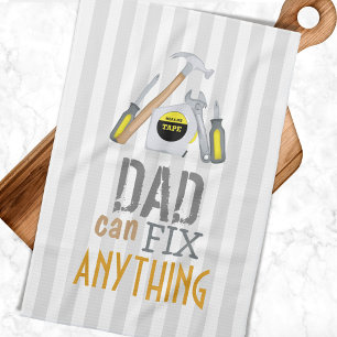 Modern Dad Simple Tool Men's Fix It Anything Tea Towel