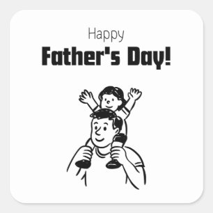 Modern Dad Sticker best dad ever