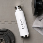 Modern DADDY Roman Numerals Water Bottle<br><div class="desc">Celebrate the special moments with our modern "DADDY" Roman Numerals Year Become Father customisable gift. Perfect for dads, step dads, and grandpas, this unique piece allows you to customise the year and replace "DADDY" with your chosen word like dad or grandpa. Whether it's a birthday gift or to commemorate the...</div>