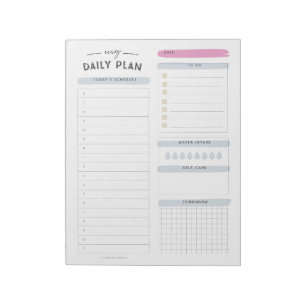 Modern Daily Planner Notepad