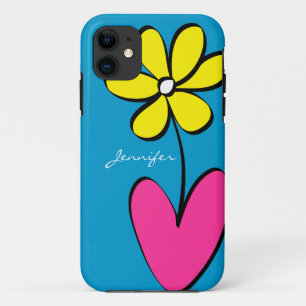 Modern Daisy Personalised iPhone 5/5S Case