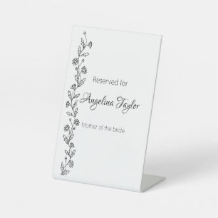 Modern daisy wedding Tabletop Signs