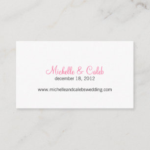 modern daisy wedding website enclosure card