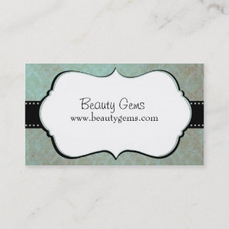 Modern Damask Hair Dresser Business Card
