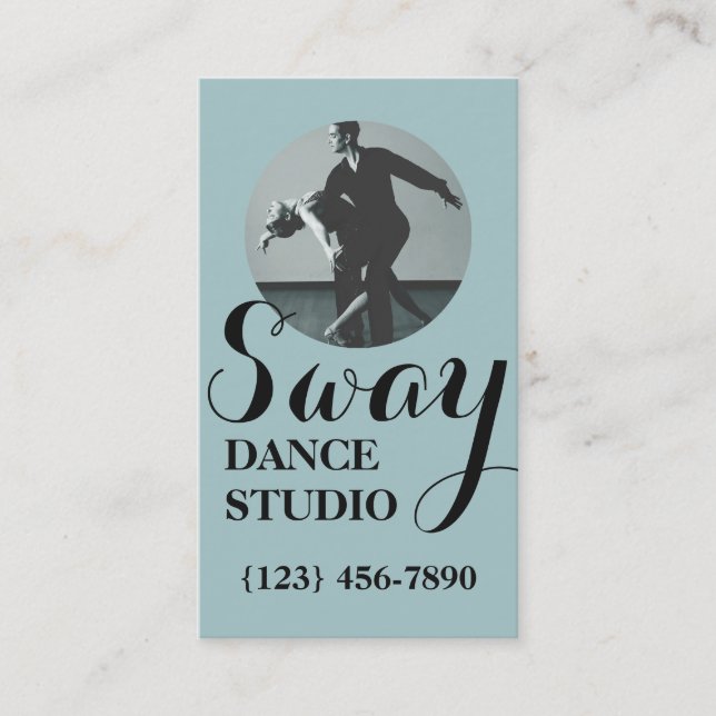 Modern Dance Lessons, Dance Studio Business Card (Front)