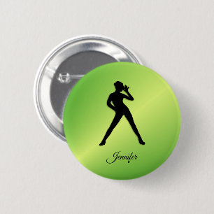 Modern Dance with Name  6 Cm Round Badge